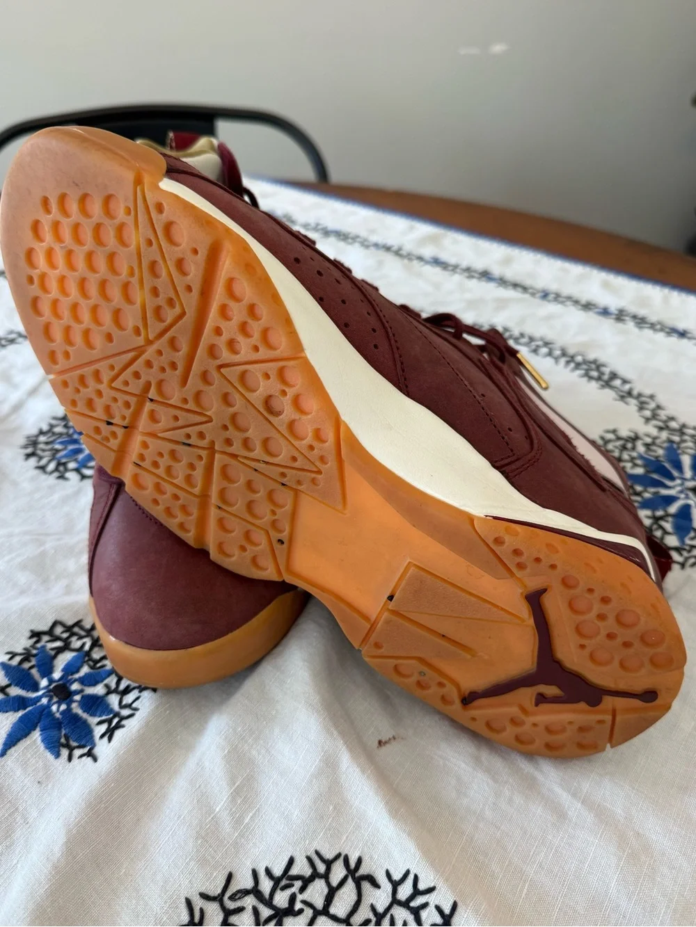 Jordan’s Men’s Maroon High-Top Sneakers
